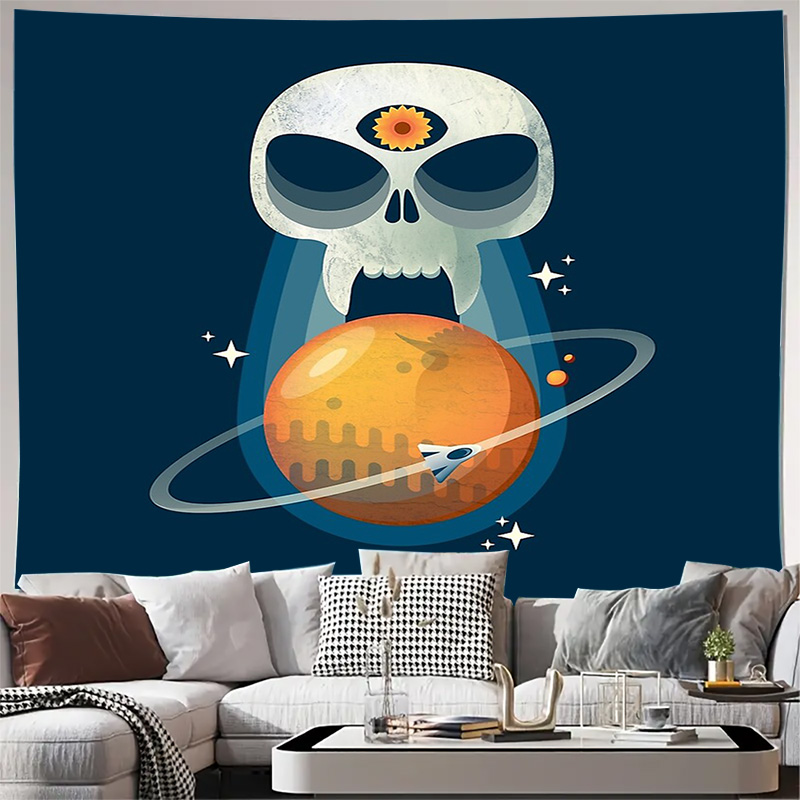 Wall Scroll Tapestry - Space Galaxy Tapestry Nebula Universe Moon
