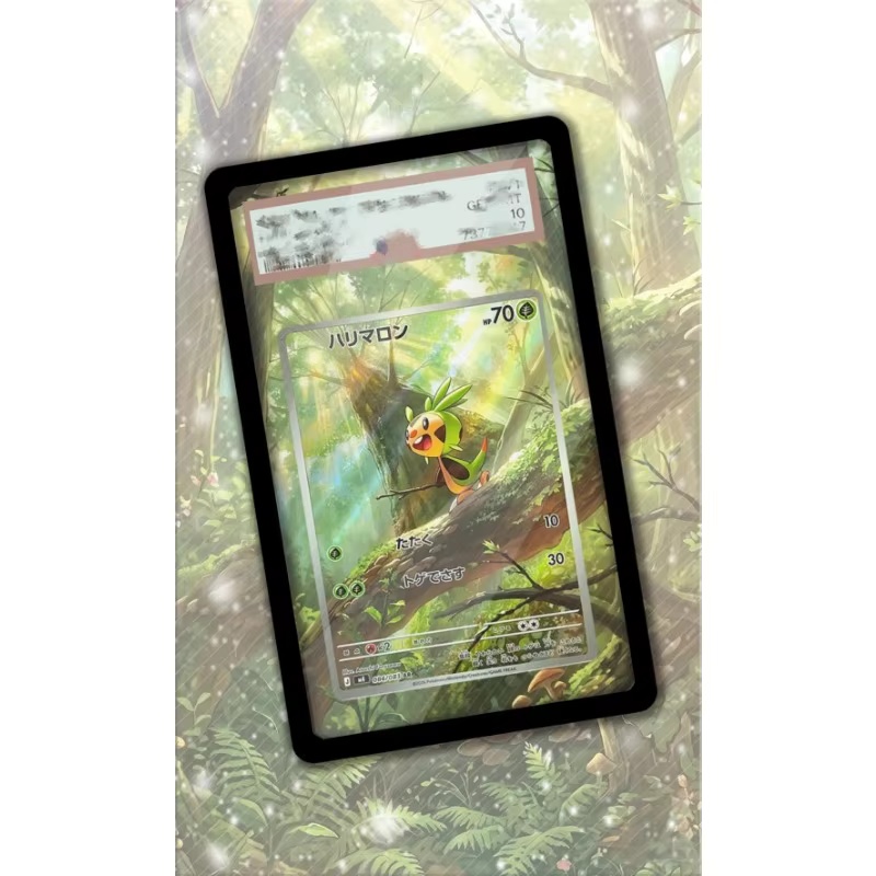 Original Anime Merchandise - Art Display for Pokemon Chespin Card
