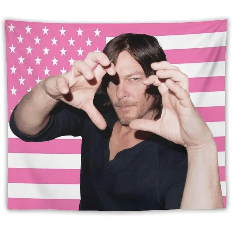 VIKAMA Daryl Dixon USA Flag Ta - Wall Scroll Tapestry review and price