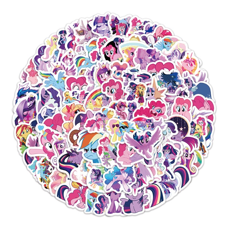 100pcs Cartoon My Little Ponys - Original Anime Merchandise review and price