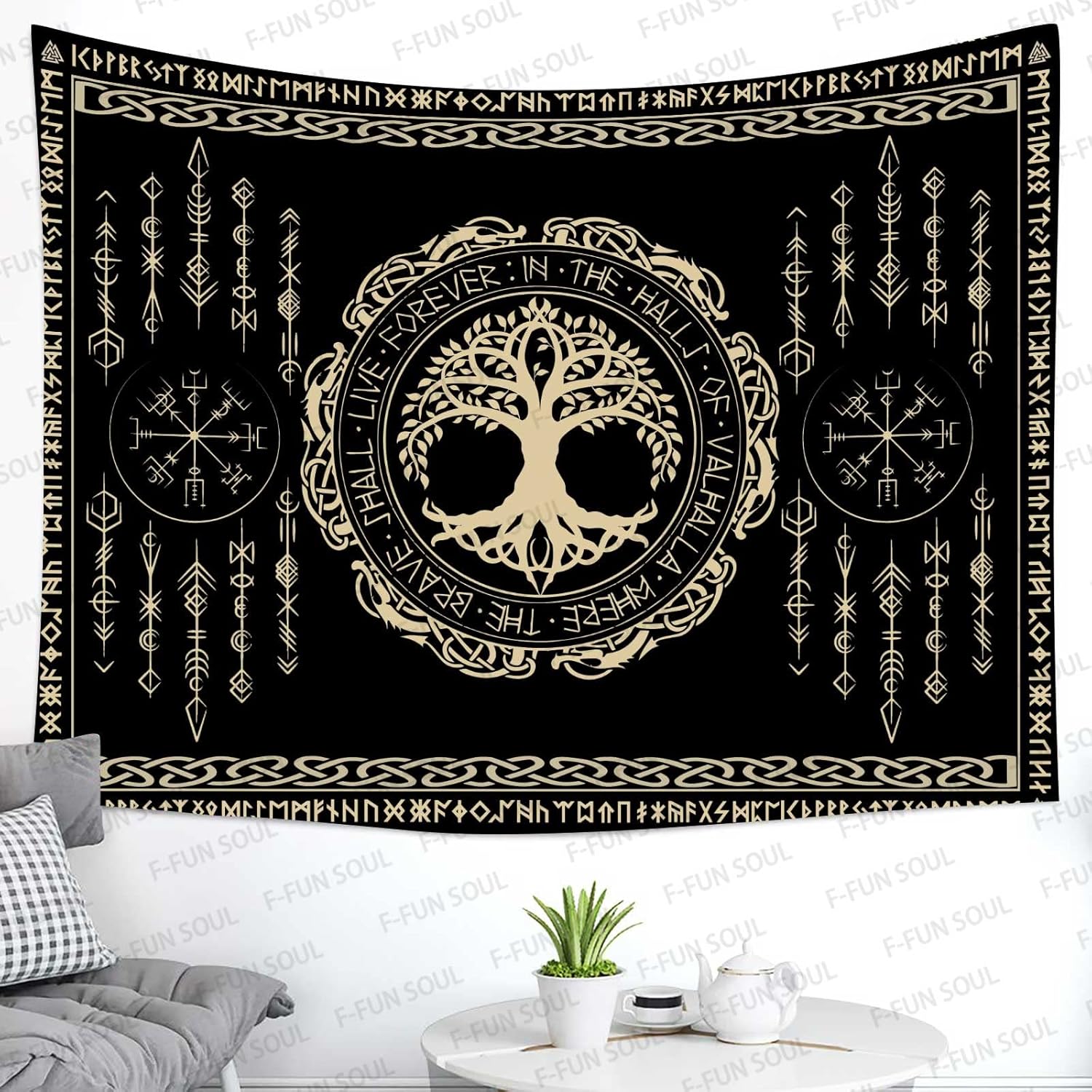 Norse Mythology Tapestry Indie - Wall Scroll Tapestry review and price