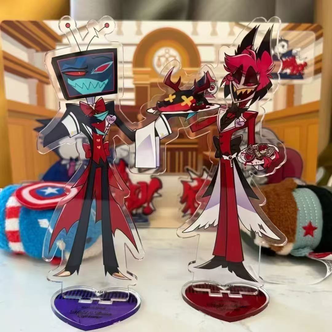 2pcs Hazbin Anime Peripherals  - Anime Merchandise Figure review and price