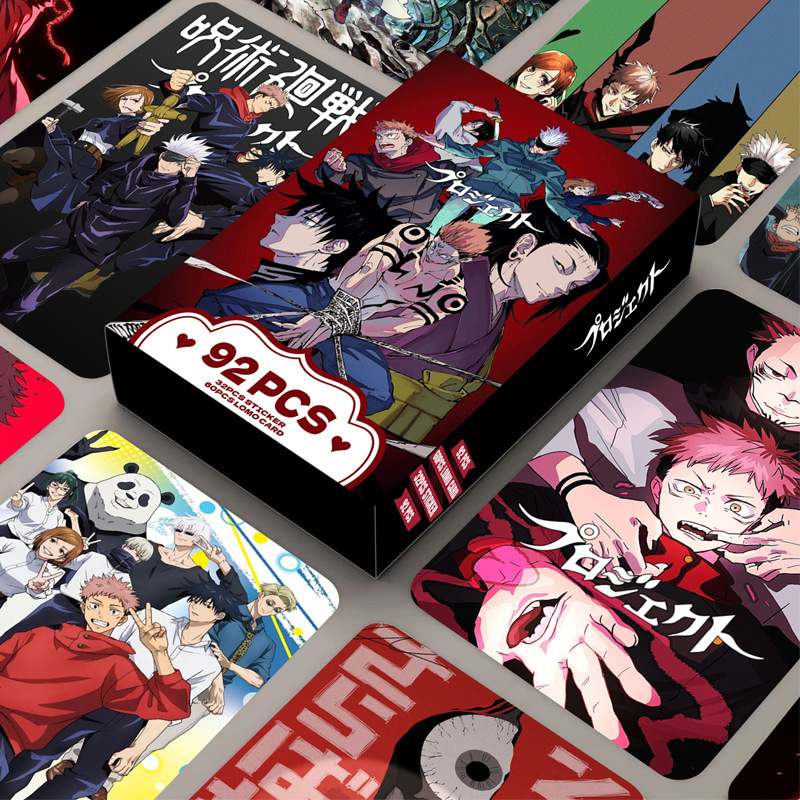 92 Pcs Cards Jujutsu Kaisen Do - Anime Merchandise Bag review and price