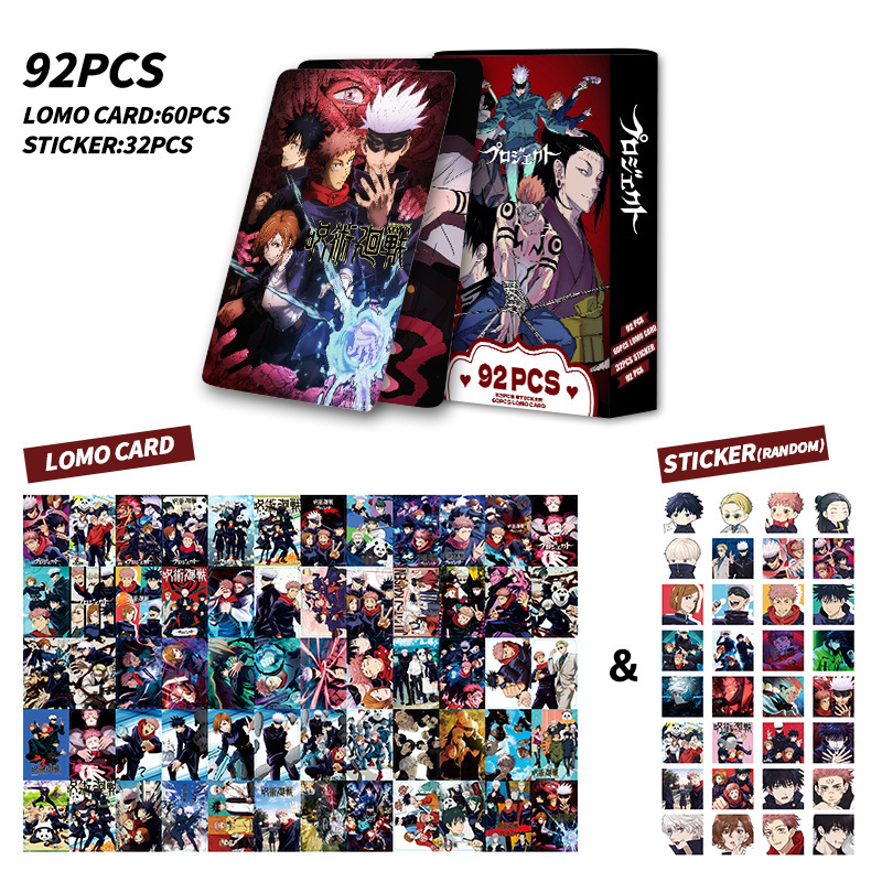 92 Pcs Cards Jujutsu Kaisen Do - Anime Merchandise Bag review and price