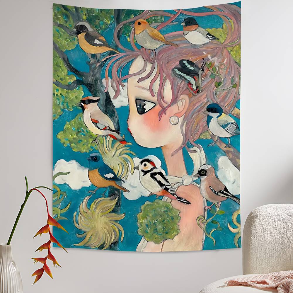 Aya Takano Cartoon Colorful Ta - Wall Scroll Tapestry review and price