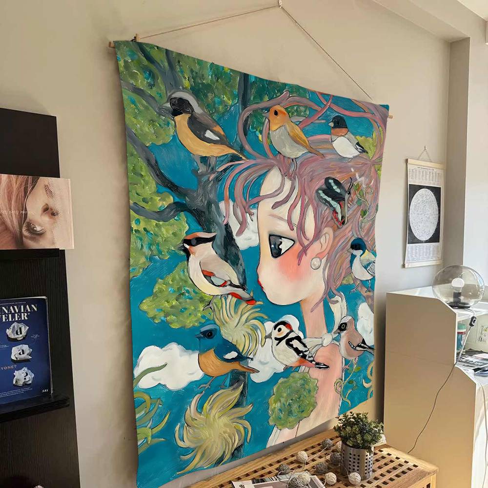 Aya Takano Cartoon Colorful Ta - Wall Scroll Tapestry review and price