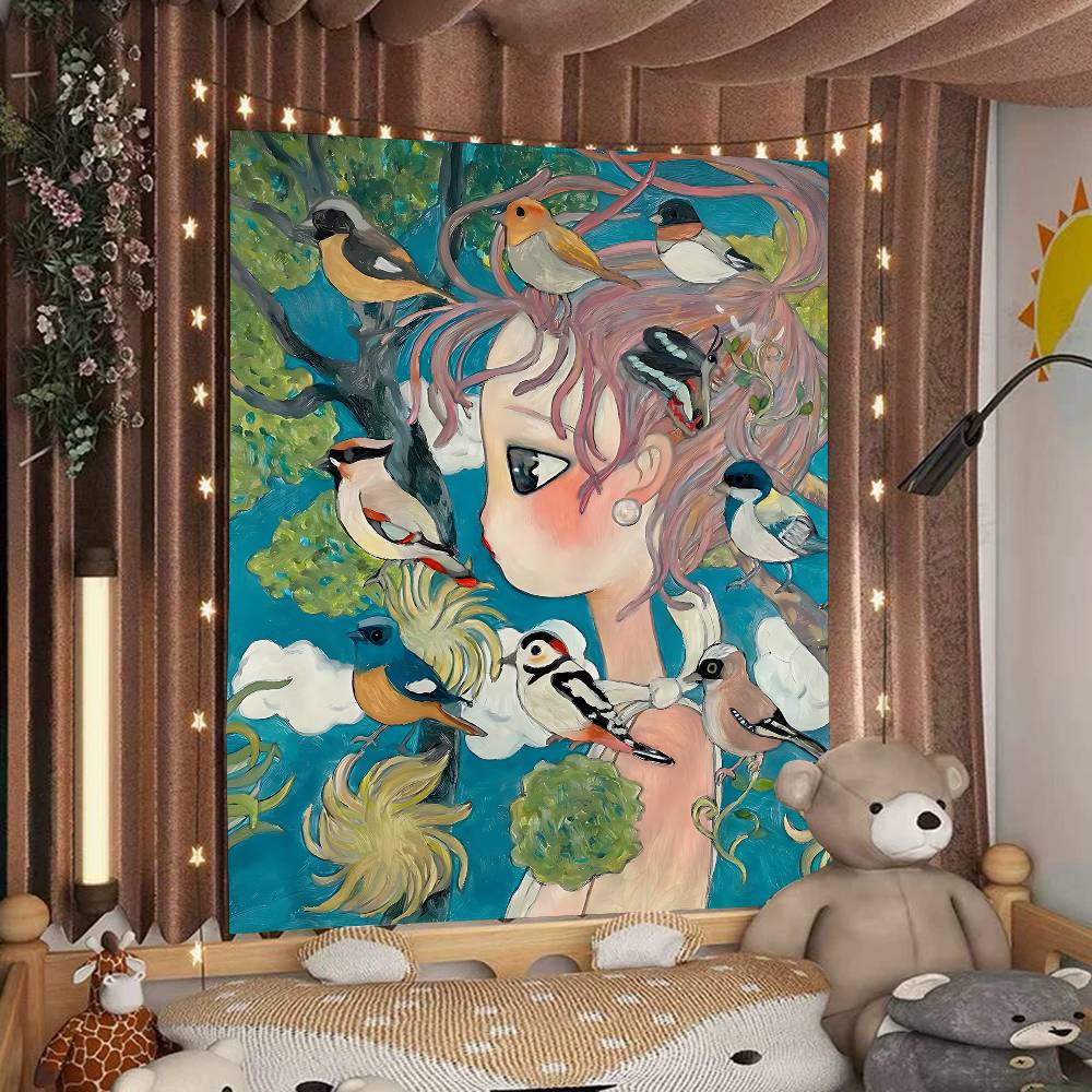 Aya Takano Cartoon Colorful Ta - Wall Scroll Tapestry review and price