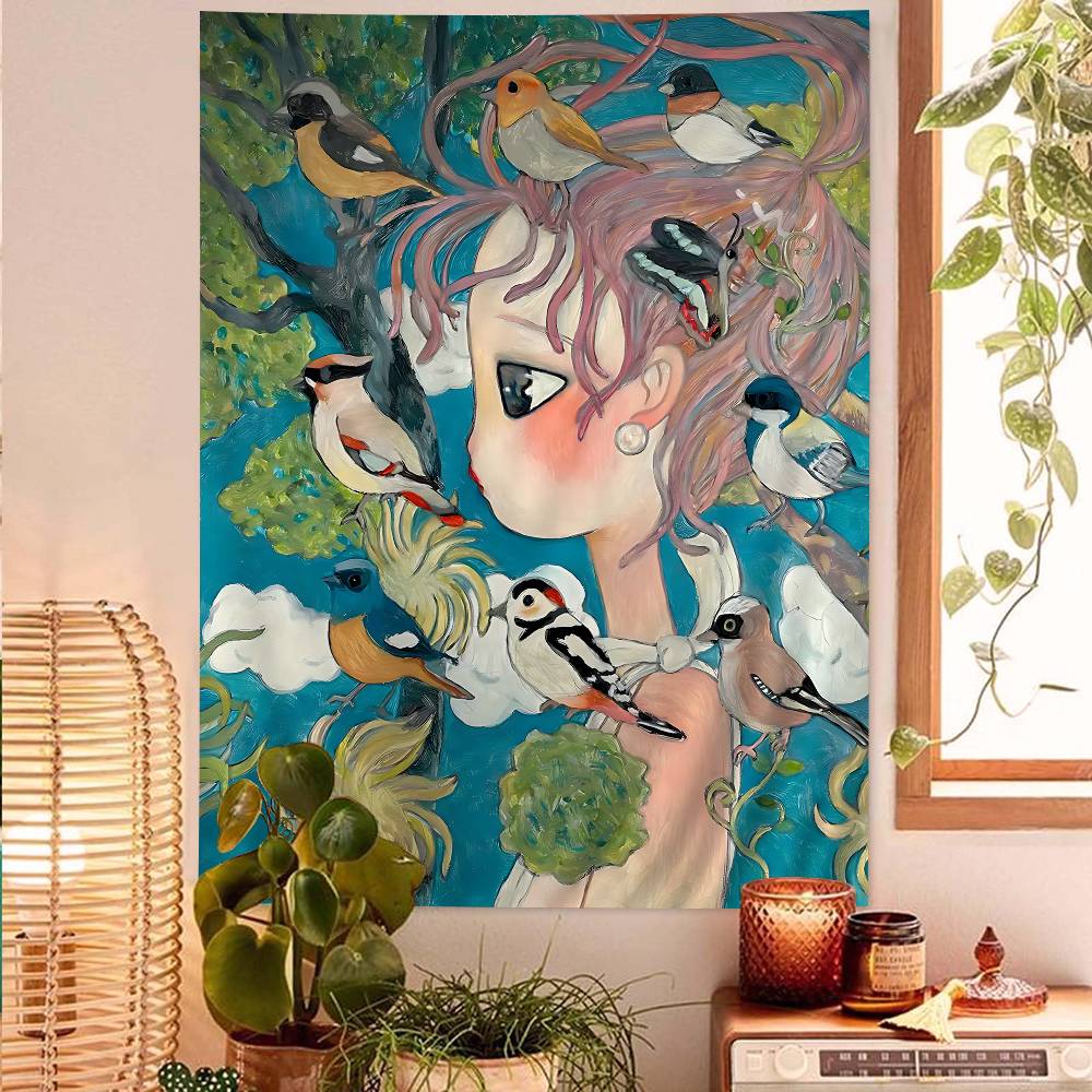 Aya Takano Cartoon Colorful Ta - Wall Scroll Tapestry review and price